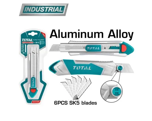Нож строительный выдвижной TOTAL TG5121806