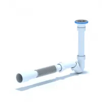 Сифон для биде 1 1/4"*32 с гибкой трубой 32*40/50 АНИ Пласт BD1016 