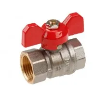 Кран шаровый 1/2" вн.-вн. бабочка PN30, AVE139012 AV Engineerong