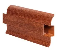 IDEAL К-55 Плинтус «Комфорт» с центральным кабель-каналом для монтажа и проводов 292 Орех миланский 2,2м