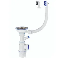Сифон "Эконом" с чашкой эконом  VIRPLAST 30987109