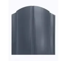 Штакетник Европланка RAL 7024 двухсторонний глянец 0,4*110*1200м полукруглый рез