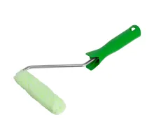 Мини-валик в сборе "Работы с древесиной", 110 мм, ворс 12 мм, D 16 мм, D ручки 6 мм, микроволокно Сибртех