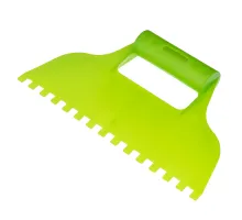 Шпатель для клея, пластмассовый, зубчатый 6*6мм Сибртех