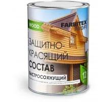 Состав защитно-красящийся для древесины быстросохнущий Гавань FARBITEX PROFI WOOD 0,75л