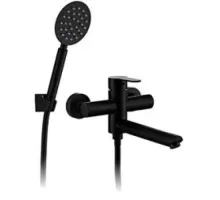 Cмеситель для ванны хром черный F32801-6 Frap