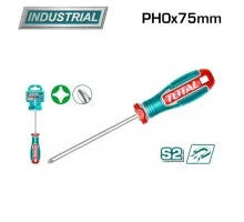Отвертка крестовая PH0x75мм TOTAL TSDPH0075