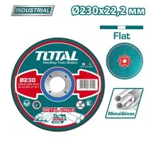 Круг отрезной 230x2,0x22,2 мм по нержавеющей стали TOTAL TAC2202301