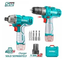 Набор аккумуляторного инструмента TOTAL TOSLI240586