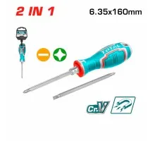 Отвертка 2 в 1 TOTAL THT 250206