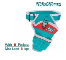 Сумка на пояс для инструментов 290х190 мм TOTAL THT16P30125