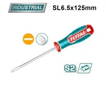 Отвертка шлицевая SL6.5 125 мм TOTAL TSDSL6125