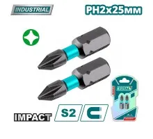 Бита ударная PH2 25 мм TOTAL TACIM71PH225 (2 шт)
