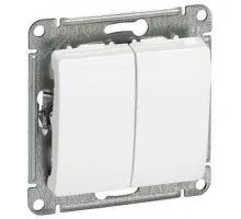 Выключатель 2-кл. СП Glossa 10А IP20 (сх. 5) 10AX механизм бел. SE GSL000151 