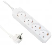 Удлинитель 4 гнезда 3м, 10А 2,2кВт с з/к, ПВС 3*0,75 POWERMAN ETP 