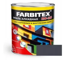 FARBITEX Эмаль алкидная ПФ-115 Темно-серый 5кг