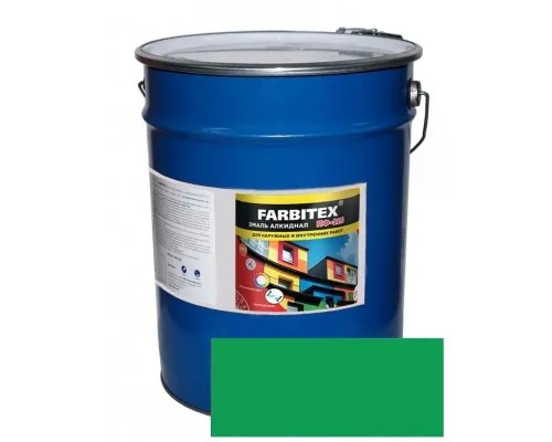 FARBITEX Эмаль алкидная ПФ-115 Ярко-зеленый 20кг