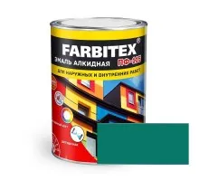 FARBITEX Эмаль алкидная ПФ-115 Зеленый 0,8кг