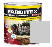 FARBITEX Грунтовка ГФ-021 Серый 2,7кг 