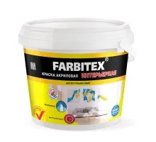 FARBITEX Краска акриловая интерьерная 1,1кг
