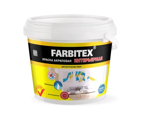 FARBITEX Краска акриловая интерьерная 6кг