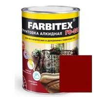 FARBITEX Грунтовка ГФ-021 Красно-коричневый 0,8кг 