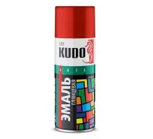 KUDO Эмаль универсальная «3P» TECHNOLOGY KU-1001 Белый глянцевый RAL 9003 520мл