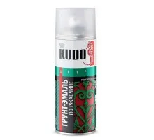 KUDO Грунт-эмаль гладкая матовая по ржавчине KU-317042 Серый насыщенный 520мл