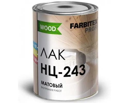 FARBITEX PROFI WOOD Лак матовый НЦ-243 0,7л