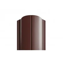 Штакетник Европланка RAL 8017 двухсторонний глянец 0,4*110*1200м полукруглый рез