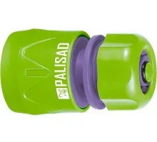 66140 Соединитель пластмассовый, быстросъемный для шланга 1/2, аквастоп Palisad