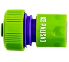 66165 Соединитель пластмассовый, быстросъемный для шланга 3/4, аквастоп Palisad