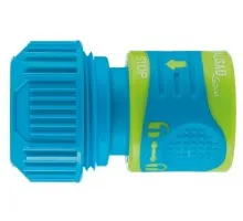 66242 Соединитель для шланга 3/4, аквастоп, двухкомпонентный Palisad Luxe