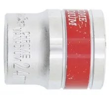 Головка торцевая, 23 мм, шестигранная, CrV, под квадрат 1/2, хромированная Matrix