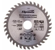 Пильный диск по дереву, 125*22мм, 36 зубьев Sparta
