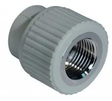 Муфта PN25 комбинированная, внутренняя резьба 20*1/2", серый RTP