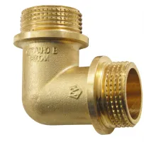 Колено с наружной и наружной резьбой 1" с ограничителем БОГОРОДСКИЙ ЗАВОД 