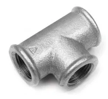 KA10105207 LIVARNA TITAN Тройник с внутренней резьбой 1 1/2", оцинкованный