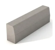 Борт дорожный БР вибропрессованный Серый100*30*15см  