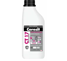 CERESIT CT 17 SUPER CONCENTRATE GRUNT Грунтовка бесцветная для укрепления и глубокой пропитки оснований под отделочные покрытия концентрат (1:3) 1л
