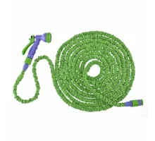 67546 Набор поливочный, усиленный растягивающий шланг 15м, 7-реж пистолет, соед., адаптер Polisad