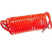 57002 Шланг спиральный воздушный 5м, с быстросъемными соединениями MATRIX