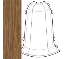 IDEAL К-55 Угол наружный «Комфорт» 217 Дуб темный 