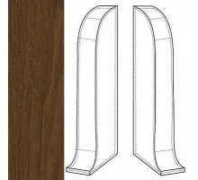 IDEAL К-55 Заглушка торцевая правая «Комфорт» 281 Палисандр