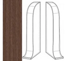 IDEAL К-55 Заглушка торцевая правая «Комфорт» 293 Орех темный