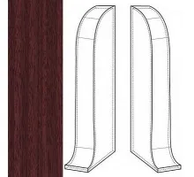 IDEAL К-55 Заглушка торцевая правая «Комфорт» 346 Махагон