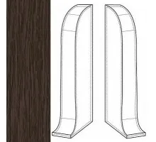 IDEAL К-55 Заглушка торцевая левая «Комфорт» 351 Каштан 