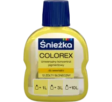 ŚNIEŻKA COLOREX Универсальный пигментный концентрат №12 Cолнечно-жёлтый 0,1л