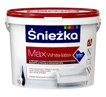 ŚNIEŻKA MAX WHITE LATEX Матовая латексная краска для интерьеров 10л
