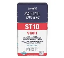 Шпаклевочная гладь 2 в 1 старт + финиш ACRYL-PUTZ ST 10 START РБ 15кг